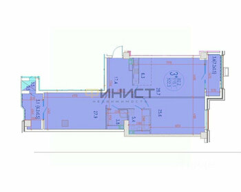 Квартира 122,3 м², 3-комнатная - изображение 1