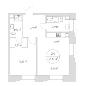 60 м², 2-комнатная квартира 14 400 000 ₽ - изображение 81