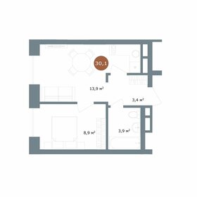 62,3 м², 2-комнатная квартира 2 900 000 ₽ - изображение 66