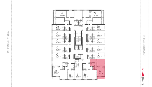 42,2 м², 1-комнатная квартира 2 290 000 ₽ - изображение 116