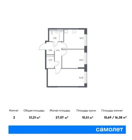 55,5 м², 2-комнатная квартира 9 352 683 ₽ - изображение 10