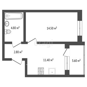 Квартира 34 м², 1-комнатная - изображение 1