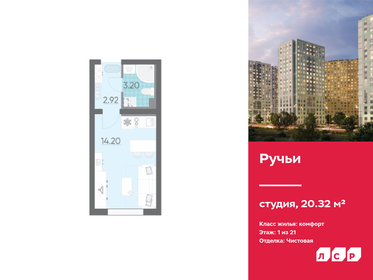 Квартира 20,3 м², студия - изображение 1