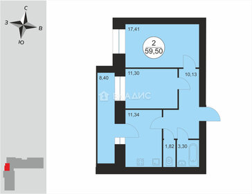 29,5 м², апартаменты-студия 10 900 000 ₽ - изображение 19