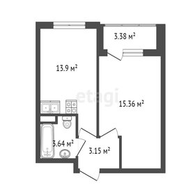 Квартира 37,8 м², 1-комнатная - изображение 1