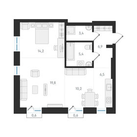 71,7 м², 3-комнатная квартира 13 200 000 ₽ - изображение 8