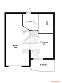 Квартира 31,1 м², 1-комнатная - изображение 1