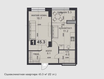64 м², 1-комнатная квартира 6 800 000 ₽ - изображение 71