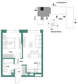 44,4 м², 2-комнатная квартира 3 300 000 ₽ - изображение 83