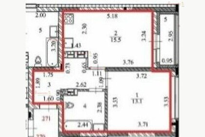 Квартира 41 м², 1-комнатная - изображение 1