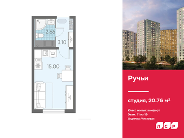 20,8 м², квартира-студия 4 386 588 ₽ - изображение 31