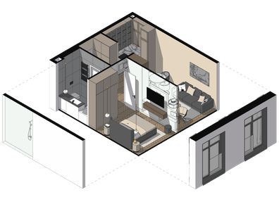 39,3 м², 1-комнатные апартаменты 20 012 930 ₽ - изображение 64