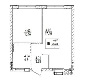 Квартира 36,3 м², 1-комнатная - изображение 1