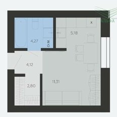 Квартира 25,9 м², 1-комнатная - изображение 2