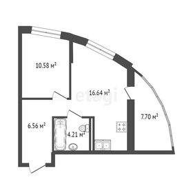 Квартира 46,7 м², 1-комнатная - изображение 2