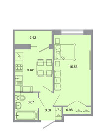 Квартира 32,7 м², 1-комнатная - изображение 1