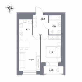 42,9 м², 2-комнатная квартира 10 100 000 ₽ - изображение 47