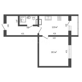 Квартира 41 м², 1-комнатная - изображение 1