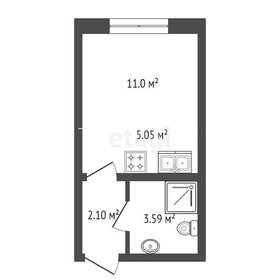 Квартира 18 м², студия - изображение 1