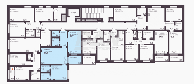 101,9 м², 2-комнатная квартира 14 529 000 ₽ - изображение 36