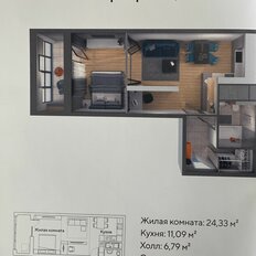 Квартира 52,3 м², студия - изображение 4