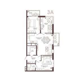 Квартира 83,3 м², 3-комнатная - изображение 1