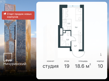 18,6 м², квартира-студия 10 287 000 ₽ - изображение 9