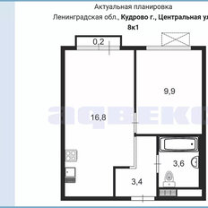 Квартира 34 м², 1-комнатная - изображение 3