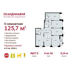 133 м², 4-комнатная квартира 45 000 000 ₽ - изображение 110