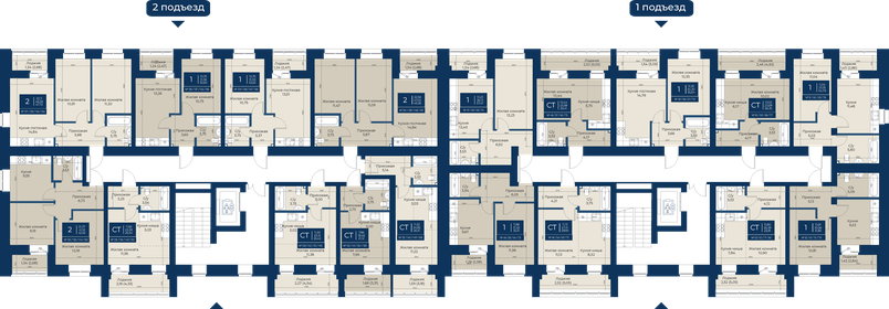 38,5 м², 1-комнатная квартира 3 770 000 ₽ - изображение 83