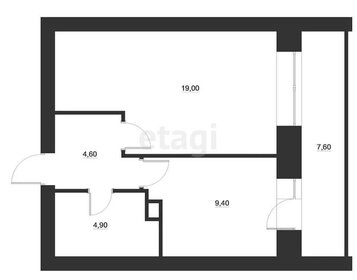 Квартира 44,3 м², 1-комнатная - изображение 1