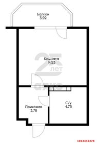 Квартира 24,4 м², студия - изображение 1