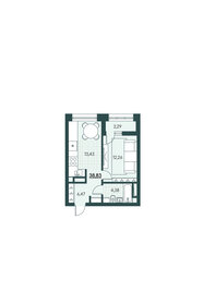 38,8 м², 1-комнатная квартира 3 470 000 ₽ - изображение 12