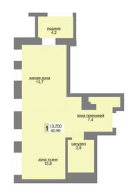 39,7 м², 1-комнатная квартира 9 300 000 ₽ - изображение 17