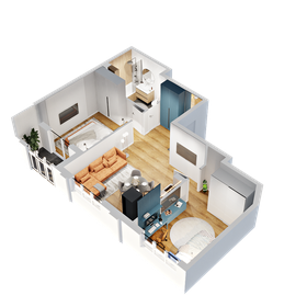 Квартира 58,1 м², 3-комнатная - изображение 1