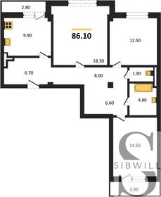 77 м², 4-комнатная квартира 6 300 000 ₽ - изображение 105