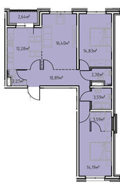 33 м², 1-комнатная квартира 12 400 000 ₽ - изображение 89