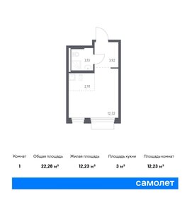 22,3 м², квартира-студия 7 029 486 ₽ - изображение 21