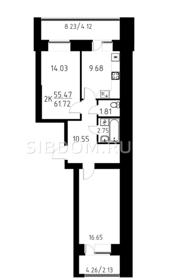 70 м², 2-комнатная квартира 9 152 000 ₽ - изображение 45