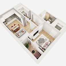 Квартира 50 м², 2-комнатная - изображение 5