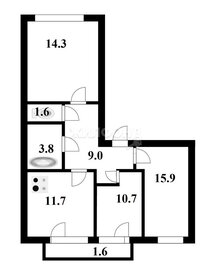 Квартира 67,1 м², 3-комнатная - изображение 1