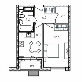 32,5 м², 1-комнатная квартира 5 000 000 ₽ - изображение 32