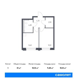 34,5 м², квартира-студия 5 300 000 ₽ - изображение 62