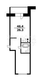 Квартира 46,4 м², 2-комнатная - изображение 1