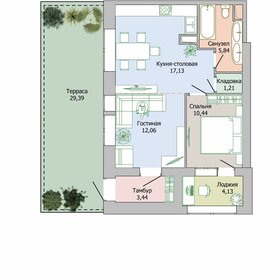 Квартира 62,6 м², 2-комнатная - изображение 1