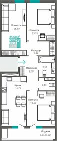 Квартира 81,1 м², 3-комнатная - изображение 1