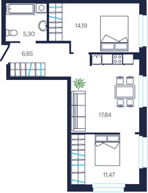 57,2 м², 3-комнатная квартира 6 100 000 ₽ - изображение 6