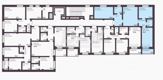 59,3 м², 2-комнатная квартира 15 000 000 ₽ - изображение 53
