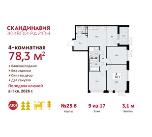 88 м², 4-комнатная квартира 20 996 632 ₽ - изображение 33