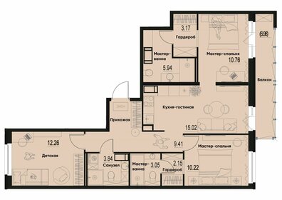 85,9 м², 3-комнатная квартира 14 013 552 ₽ - изображение 12